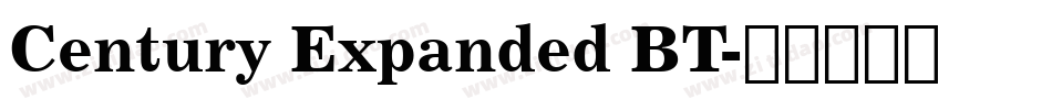 Century Expanded BT字体转换